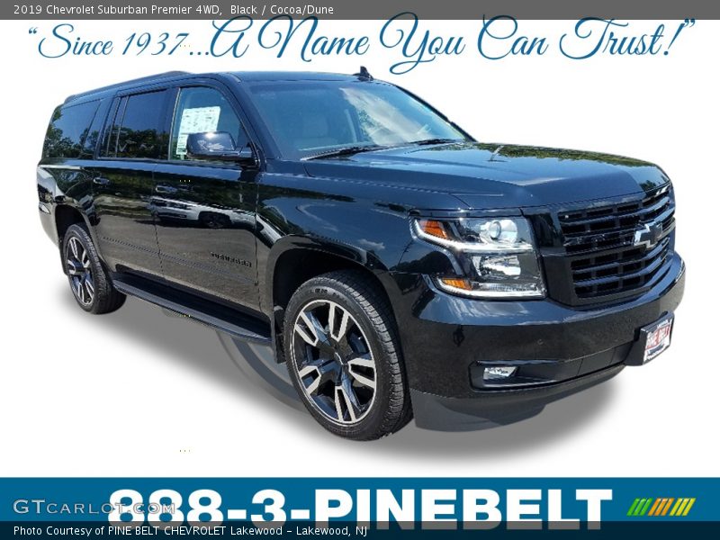 Black / Cocoa/Dune 2019 Chevrolet Suburban Premier 4WD