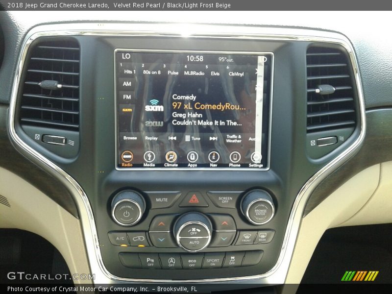 Velvet Red Pearl / Black/Light Frost Beige 2018 Jeep Grand Cherokee Laredo