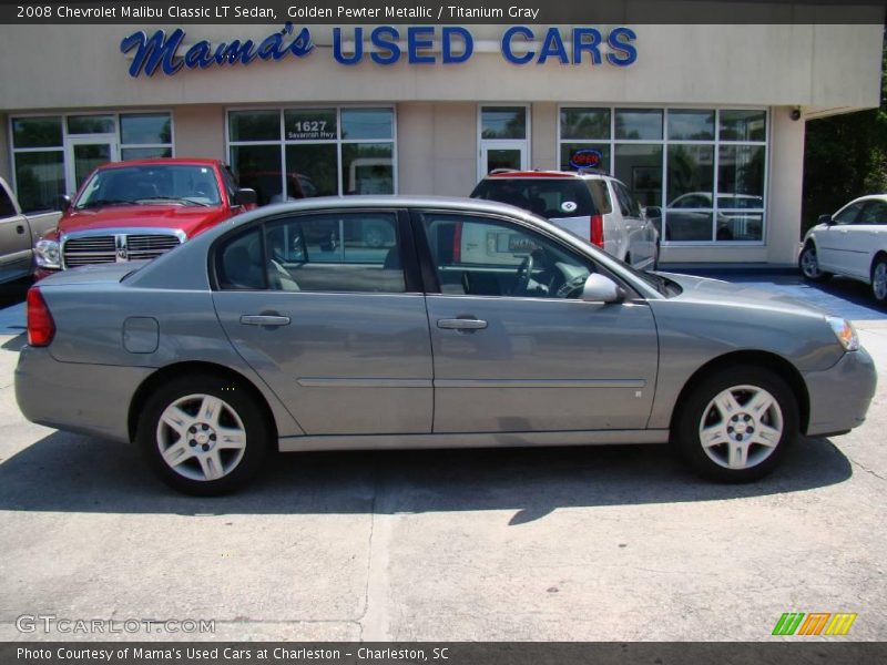 Golden Pewter Metallic / Titanium Gray 2008 Chevrolet Malibu Classic LT Sedan