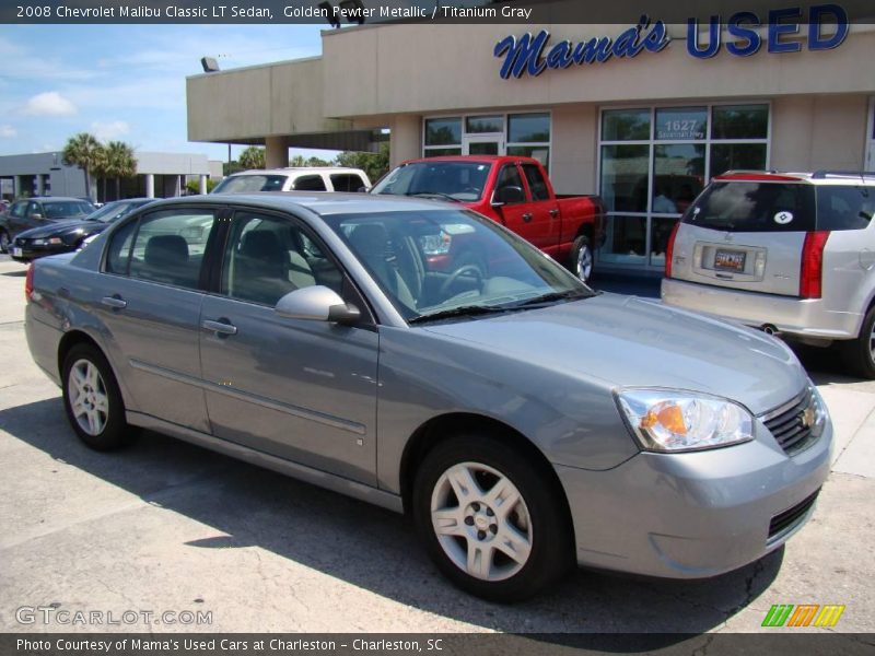 Golden Pewter Metallic / Titanium Gray 2008 Chevrolet Malibu Classic LT Sedan