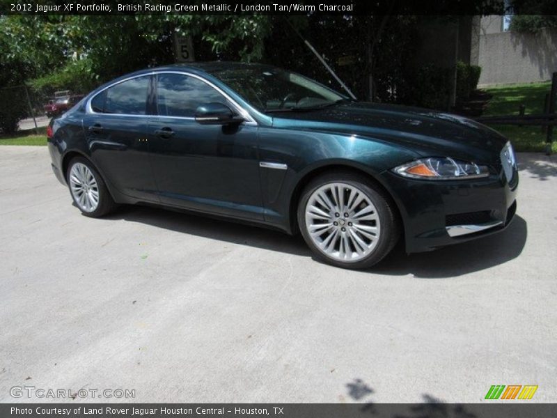 British Racing Green Metallic / London Tan/Warm Charcoal 2012 Jaguar XF Portfolio