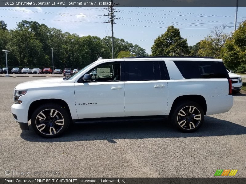 Summit White / Jet Black 2019 Chevrolet Suburban LT 4WD