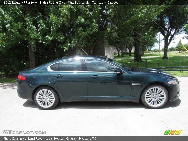 British Racing Green Metallic / London Tan/Warm Charcoal 2012 Jaguar XF Portfolio