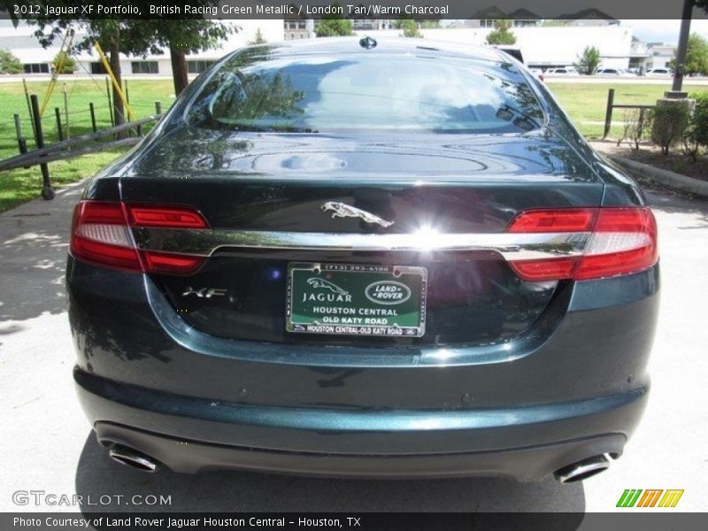 British Racing Green Metallic / London Tan/Warm Charcoal 2012 Jaguar XF Portfolio