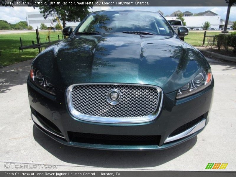 British Racing Green Metallic / London Tan/Warm Charcoal 2012 Jaguar XF Portfolio