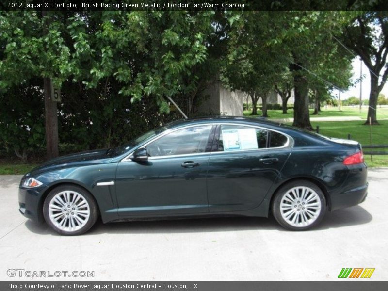 British Racing Green Metallic / London Tan/Warm Charcoal 2012 Jaguar XF Portfolio