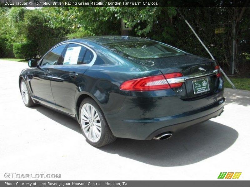 British Racing Green Metallic / London Tan/Warm Charcoal 2012 Jaguar XF Portfolio
