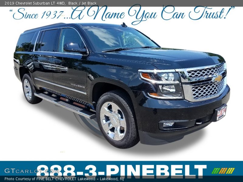 Black / Jet Black 2019 Chevrolet Suburban LT 4WD