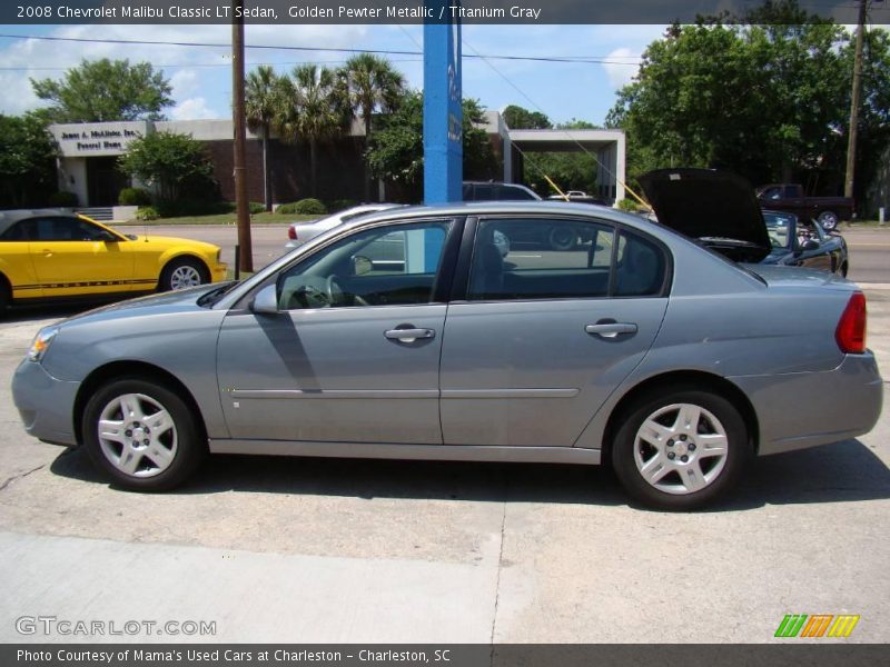 Golden Pewter Metallic / Titanium Gray 2008 Chevrolet Malibu Classic LT Sedan