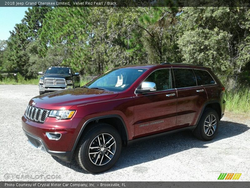 Velvet Red Pearl / Black 2018 Jeep Grand Cherokee Limited