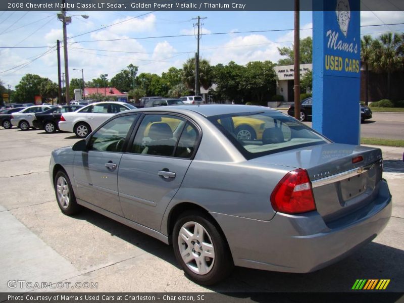Golden Pewter Metallic / Titanium Gray 2008 Chevrolet Malibu Classic LT Sedan