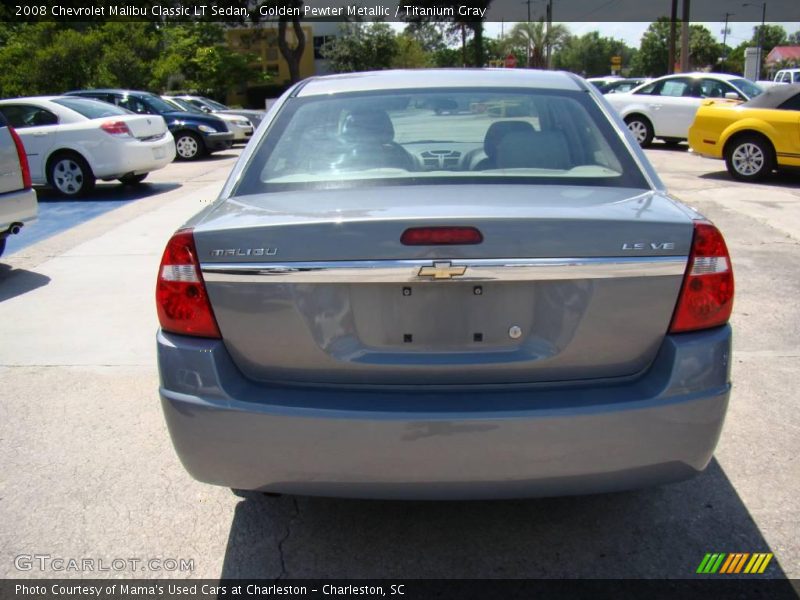 Golden Pewter Metallic / Titanium Gray 2008 Chevrolet Malibu Classic LT Sedan