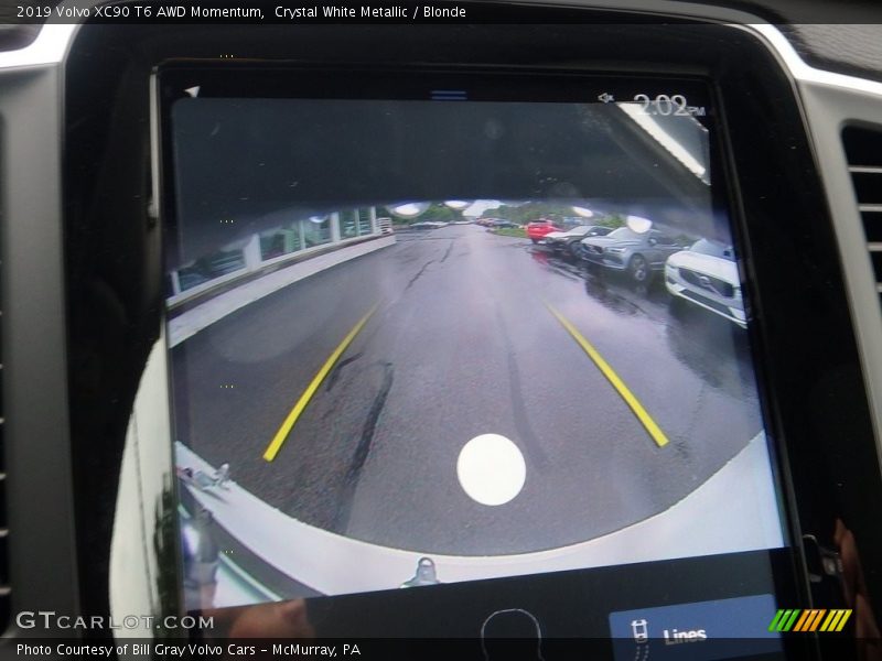 Crystal White Metallic / Blonde 2019 Volvo XC90 T6 AWD Momentum