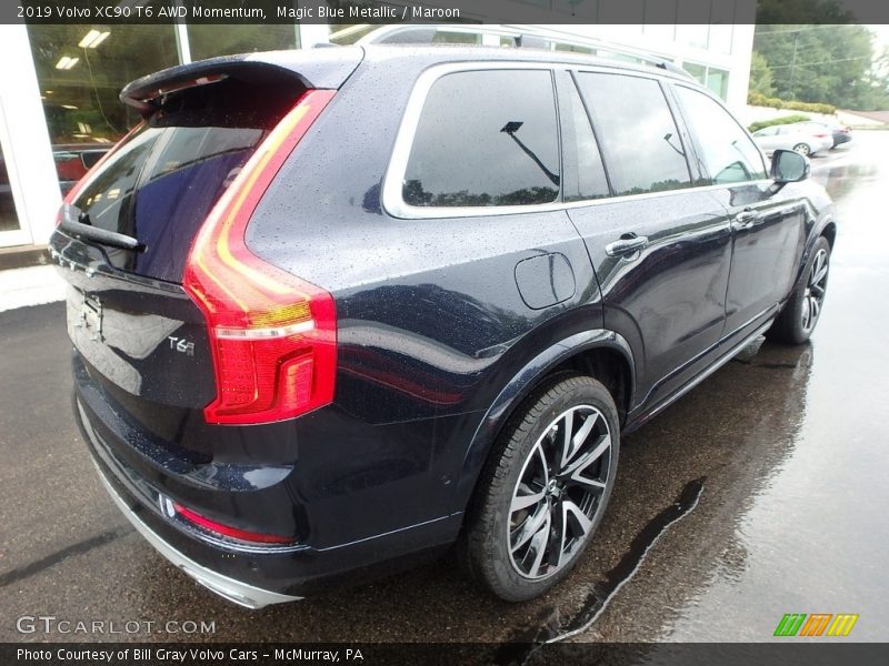Magic Blue Metallic / Maroon 2019 Volvo XC90 T6 AWD Momentum