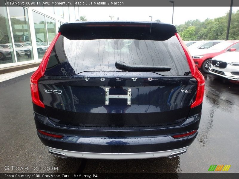 Magic Blue Metallic / Maroon 2019 Volvo XC90 T6 AWD Momentum