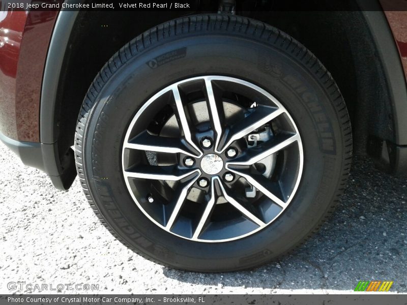 Velvet Red Pearl / Black 2018 Jeep Grand Cherokee Limited