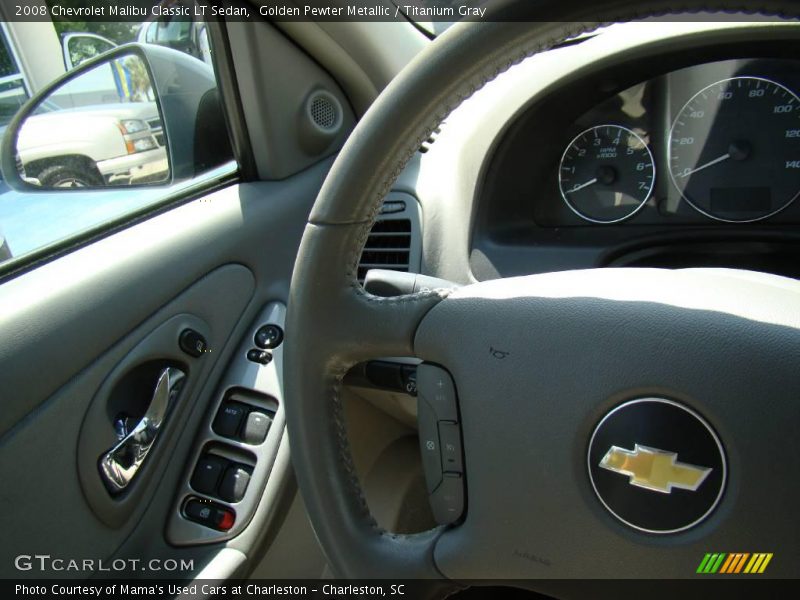 Golden Pewter Metallic / Titanium Gray 2008 Chevrolet Malibu Classic LT Sedan