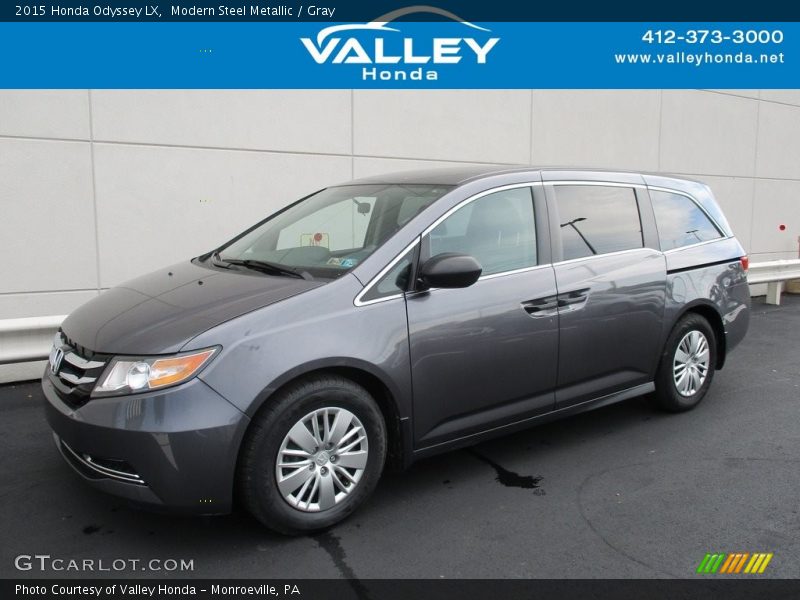 Modern Steel Metallic / Gray 2015 Honda Odyssey LX