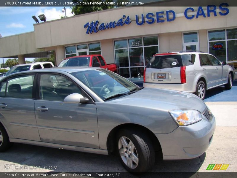 Golden Pewter Metallic / Titanium Gray 2008 Chevrolet Malibu Classic LT Sedan