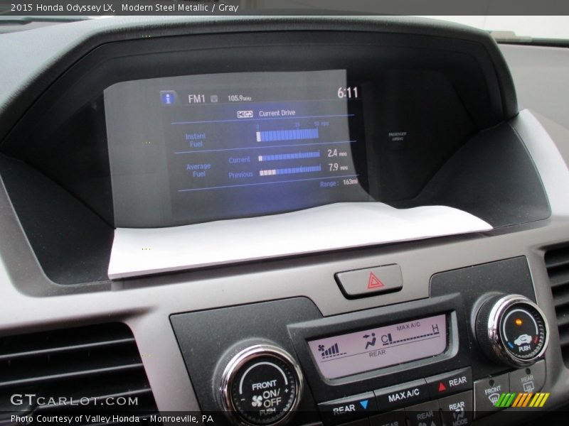 Modern Steel Metallic / Gray 2015 Honda Odyssey LX