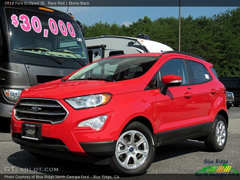 Race Red / Ebony Black 2018 Ford EcoSport SE