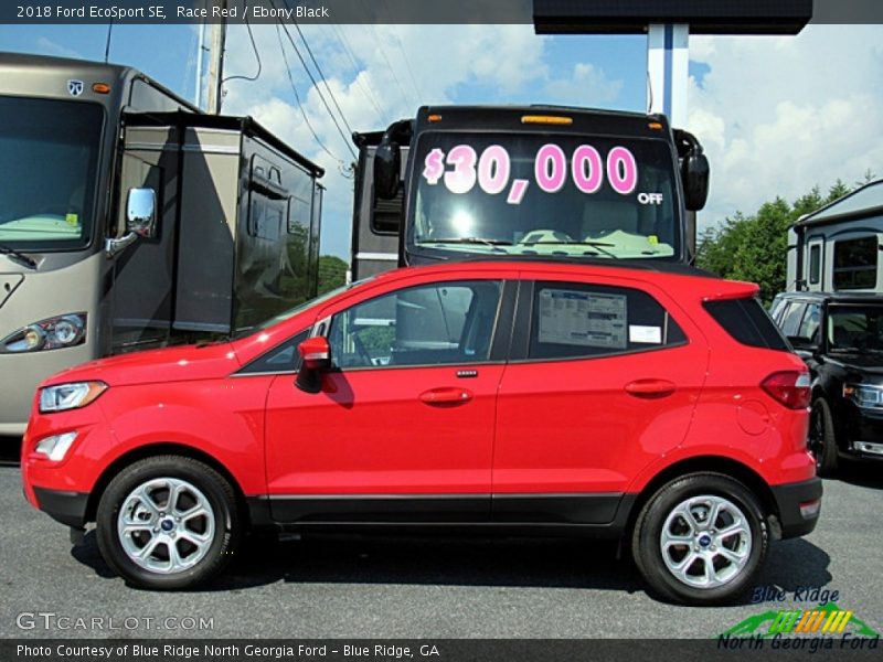 Race Red / Ebony Black 2018 Ford EcoSport SE