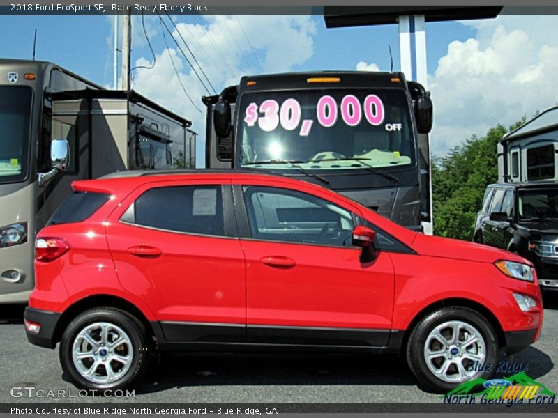 Race Red / Ebony Black 2018 Ford EcoSport SE