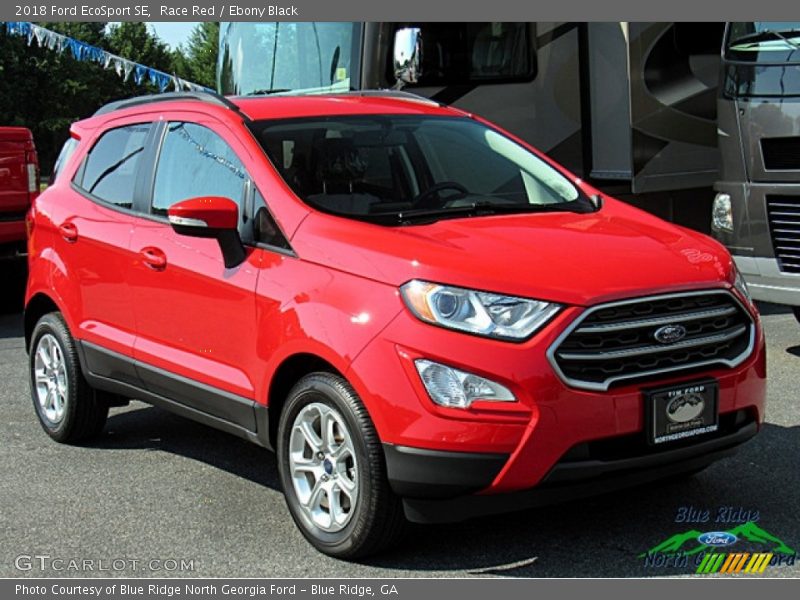 Race Red / Ebony Black 2018 Ford EcoSport SE