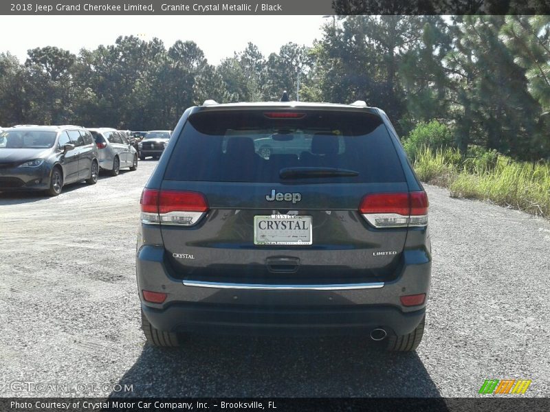Granite Crystal Metallic / Black 2018 Jeep Grand Cherokee Limited