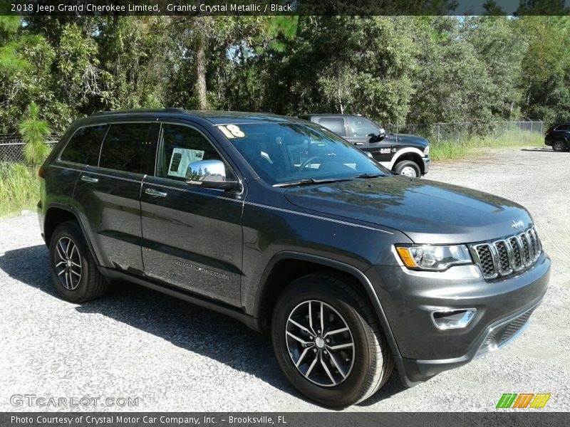 Granite Crystal Metallic / Black 2018 Jeep Grand Cherokee Limited