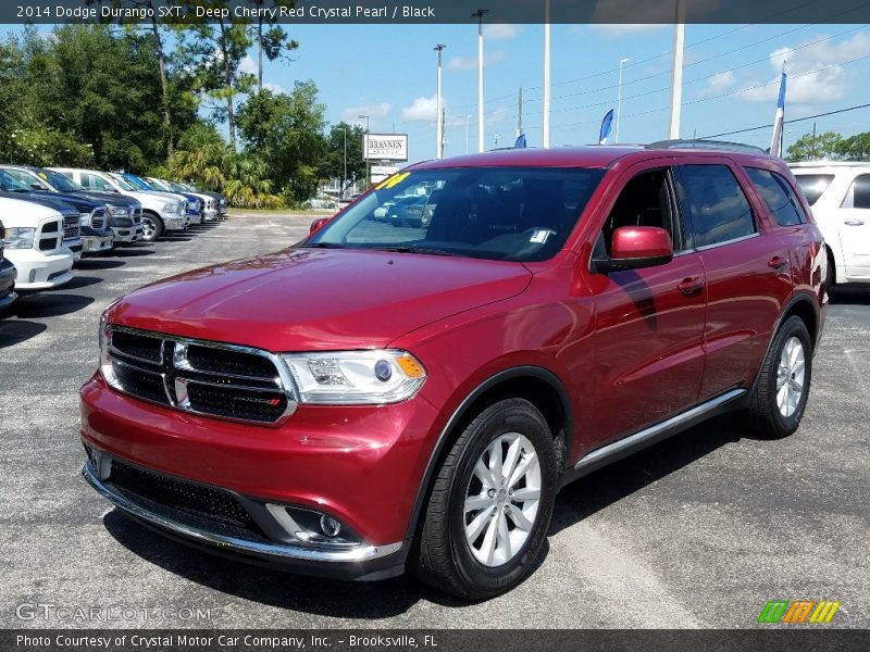 Deep Cherry Red Crystal Pearl / Black 2014 Dodge Durango SXT