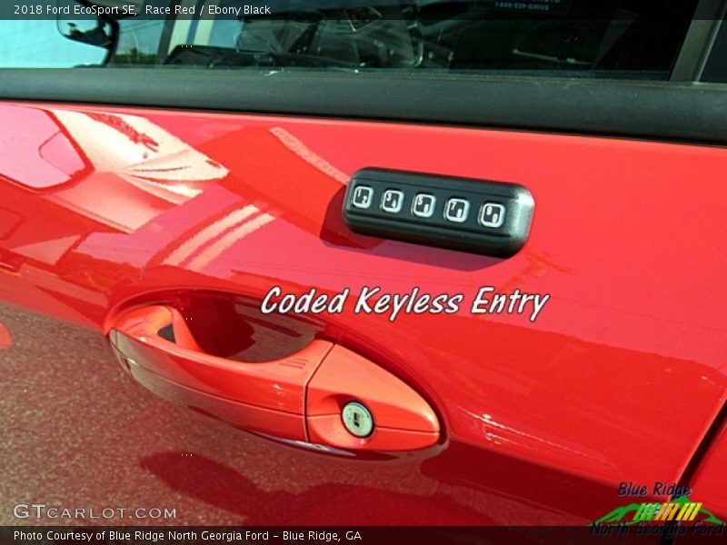 Race Red / Ebony Black 2018 Ford EcoSport SE