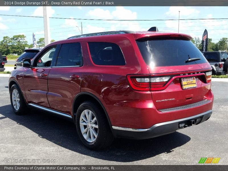 Deep Cherry Red Crystal Pearl / Black 2014 Dodge Durango SXT