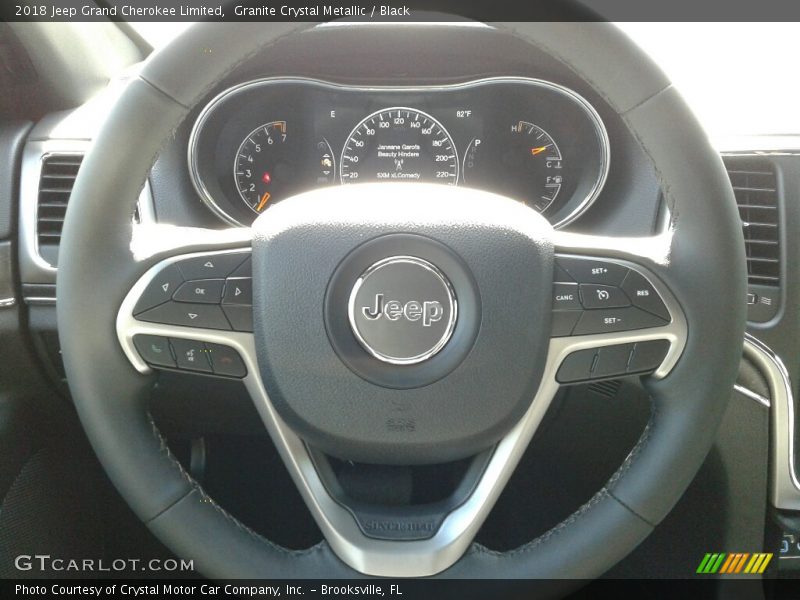 Granite Crystal Metallic / Black 2018 Jeep Grand Cherokee Limited