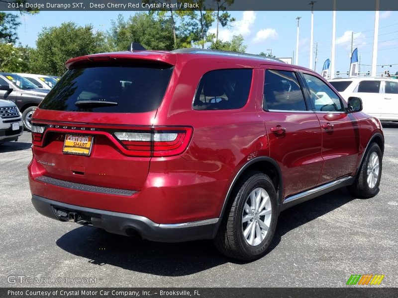 Deep Cherry Red Crystal Pearl / Black 2014 Dodge Durango SXT