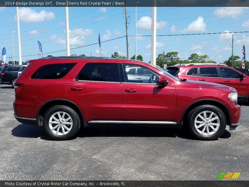 Deep Cherry Red Crystal Pearl / Black 2014 Dodge Durango SXT