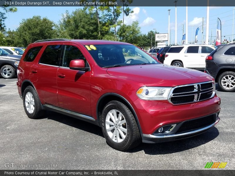 Deep Cherry Red Crystal Pearl / Black 2014 Dodge Durango SXT
