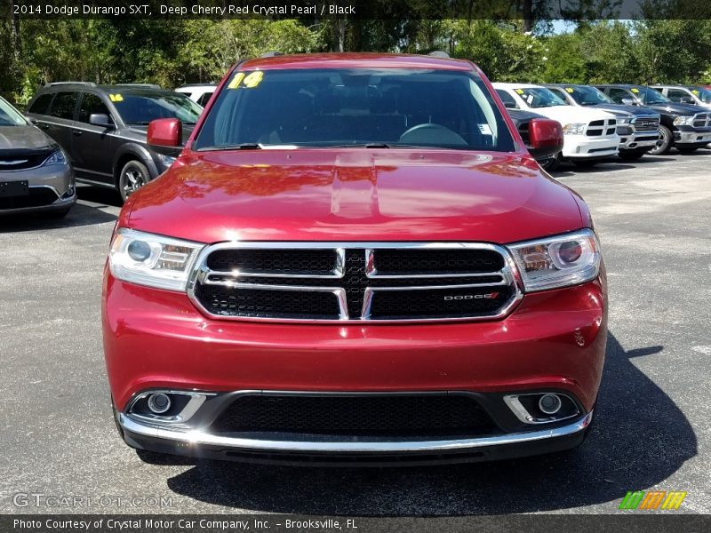 Deep Cherry Red Crystal Pearl / Black 2014 Dodge Durango SXT