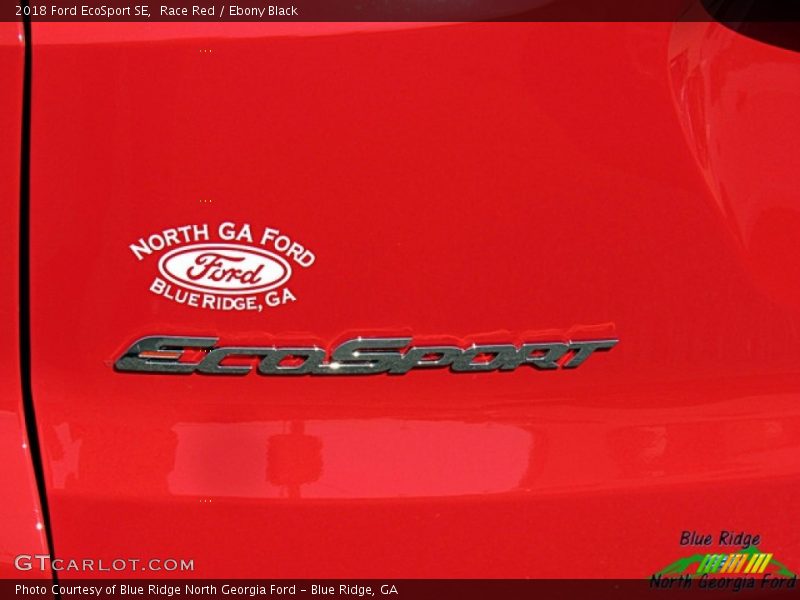 Race Red / Ebony Black 2018 Ford EcoSport SE