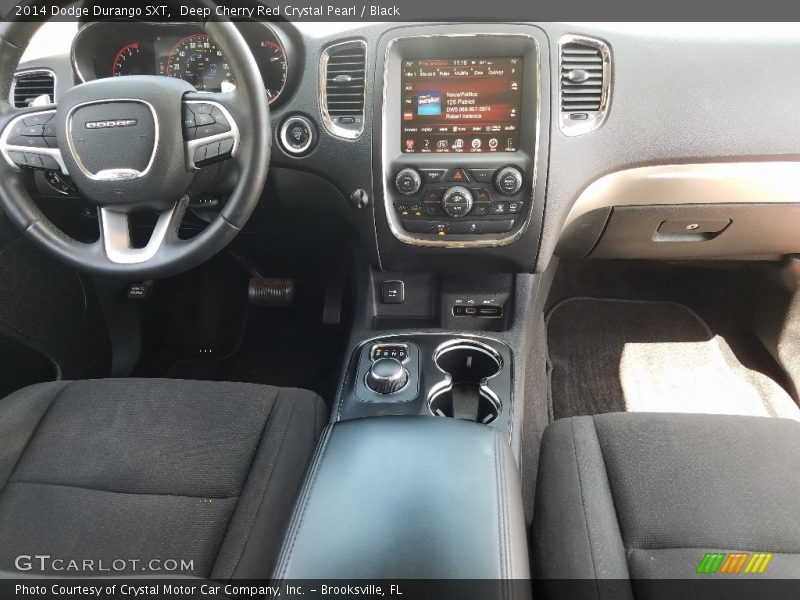 Deep Cherry Red Crystal Pearl / Black 2014 Dodge Durango SXT