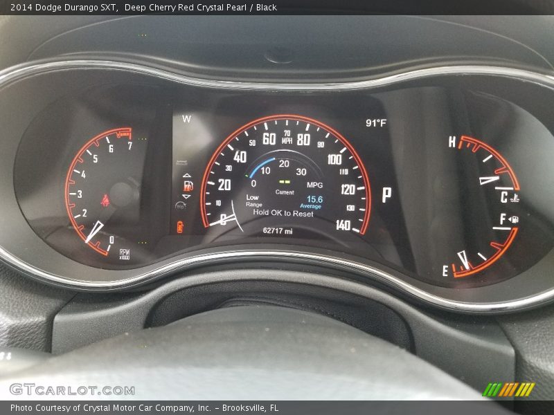 Deep Cherry Red Crystal Pearl / Black 2014 Dodge Durango SXT