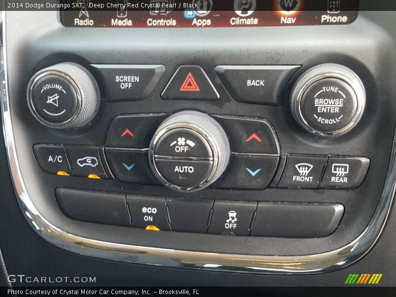 Deep Cherry Red Crystal Pearl / Black 2014 Dodge Durango SXT