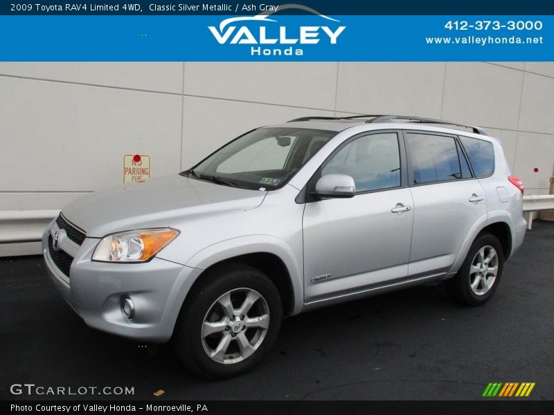 Classic Silver Metallic / Ash Gray 2009 Toyota RAV4 Limited 4WD