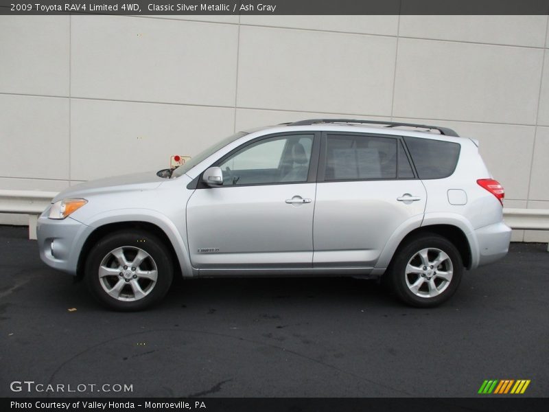 Classic Silver Metallic / Ash Gray 2009 Toyota RAV4 Limited 4WD
