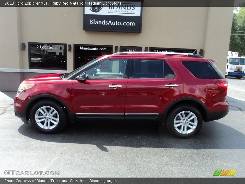 Ruby Red Metallic / Medium Light Stone 2013 Ford Explorer XLT
