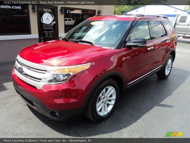 Ruby Red Metallic / Medium Light Stone 2013 Ford Explorer XLT