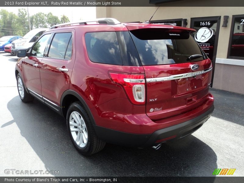 Ruby Red Metallic / Medium Light Stone 2013 Ford Explorer XLT