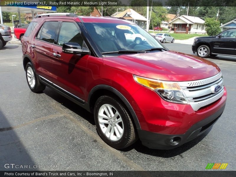 Ruby Red Metallic / Medium Light Stone 2013 Ford Explorer XLT