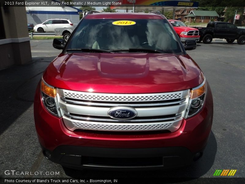 Ruby Red Metallic / Medium Light Stone 2013 Ford Explorer XLT