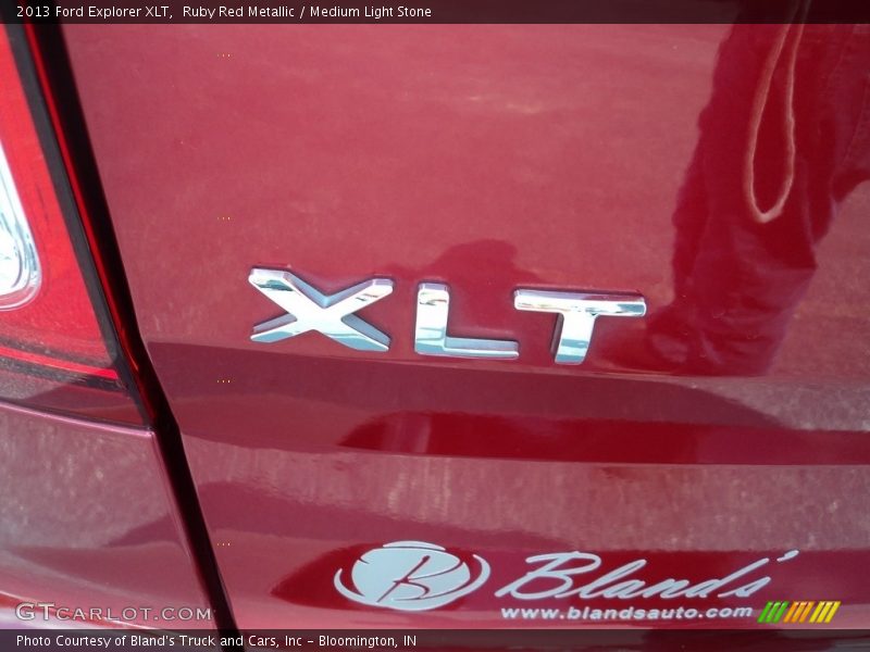 Ruby Red Metallic / Medium Light Stone 2013 Ford Explorer XLT